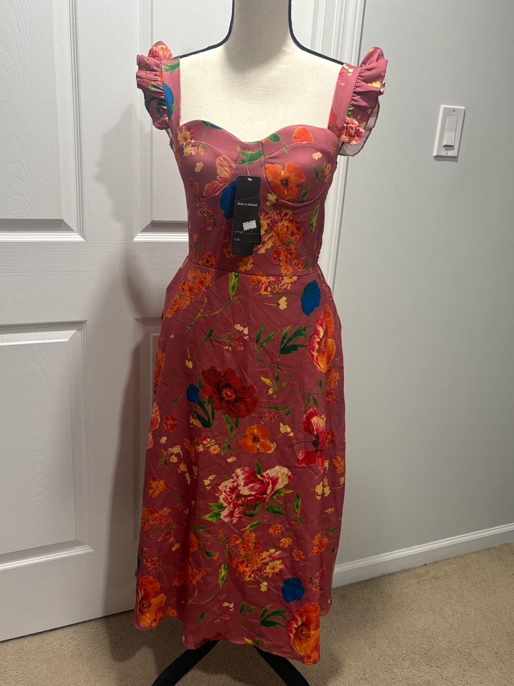 Spring Summer Floral Maxi Dress